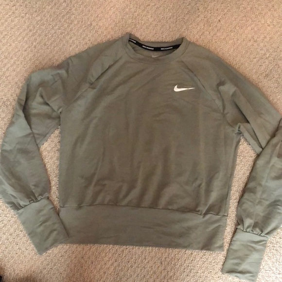 Nike crop sweatshirt green - Picture 1 of 5